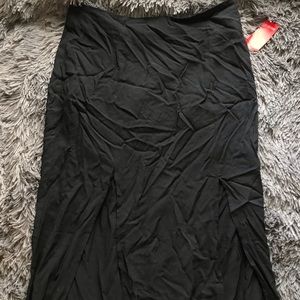 Black maxi skirt